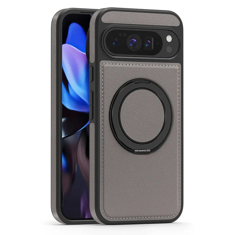 Leather Ring Case with Stand - The Pixel Store