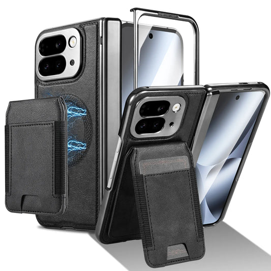 Leather Wallet Case with Stand & Card Holder - The Pixel Store