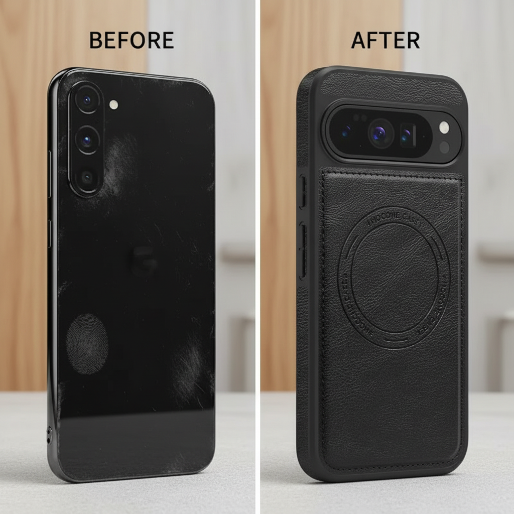 Luxury Magnetic Leather Case